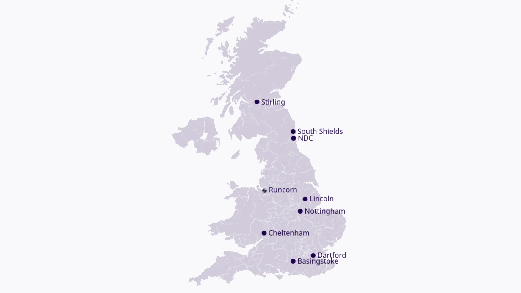 Map of the UK