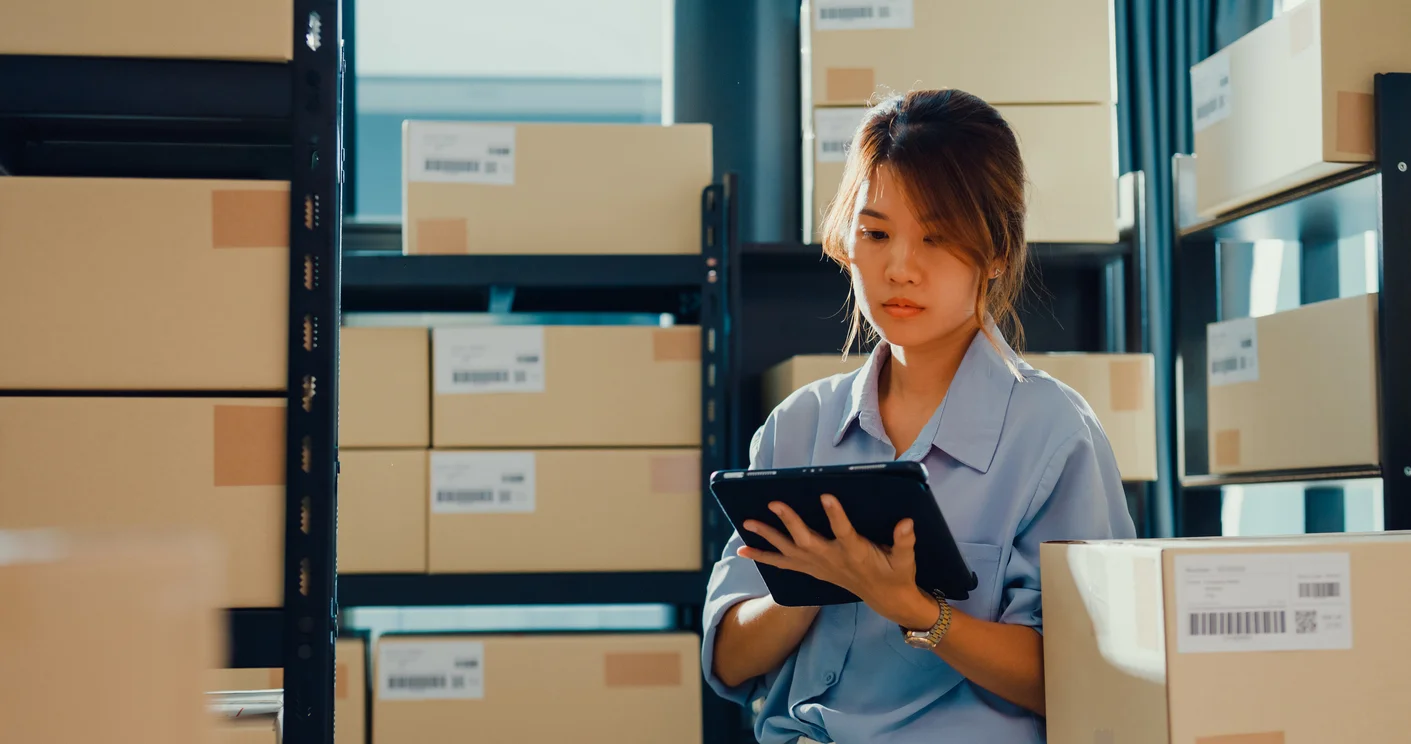 a person holding a tablet