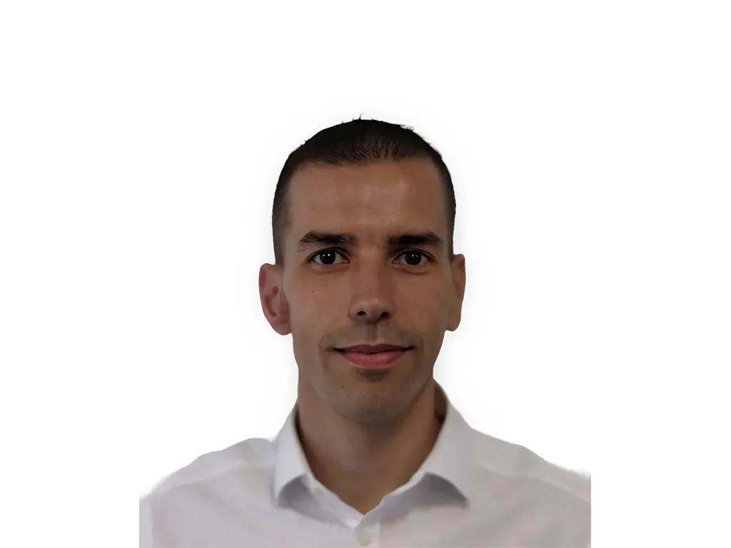 a man in a white shirt